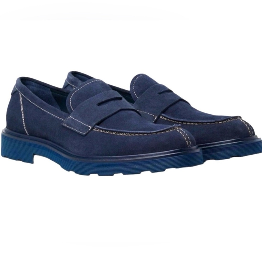 Good Man Brand Men’s Navy Lexington Loafer 10 Navy Blue Suede NEW $228 Casual